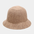 UNIQ New Design Ins Knitted Wool Women Bucket Hat